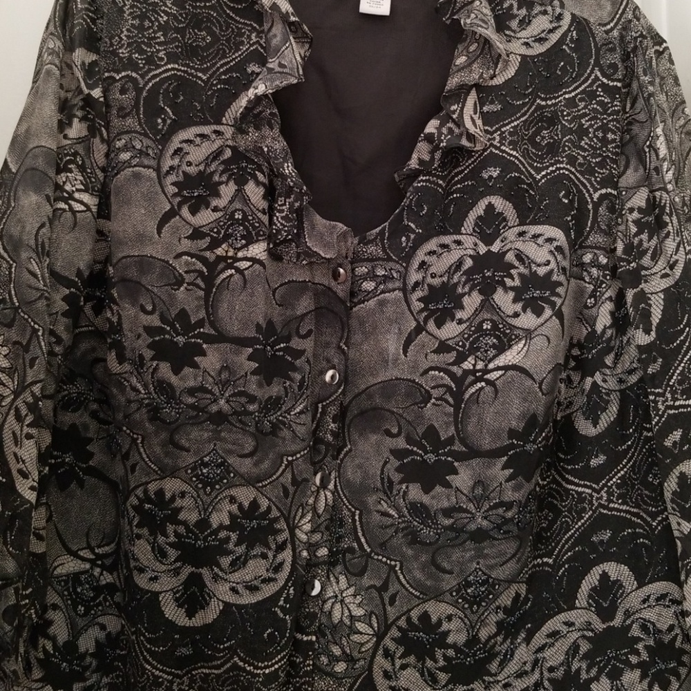 Beaded formal blouse